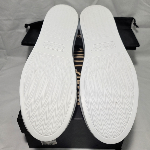 Roberto Cavalli Low-Top High-Shine Leather Sneakers Size 11.5 Men's - Picture 8 of 9